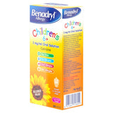 Benadryl Children's Allergy Oral Solution 6+, imported from the UK