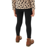 M&S children's cotton leggings in black, 5-pack for ages 3-4 years, imported from the UK