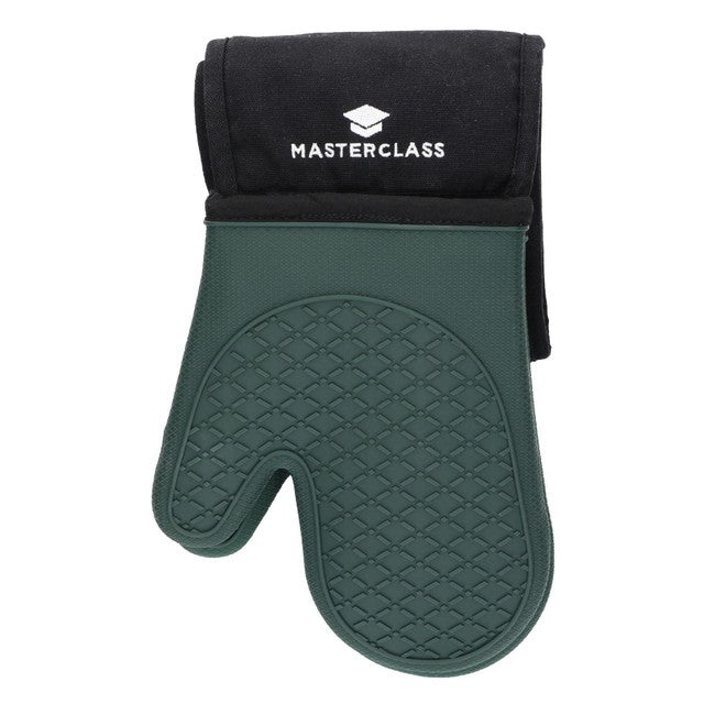 MasterClass Silicone Double-Sided Oven Glove Green, imported from the UK