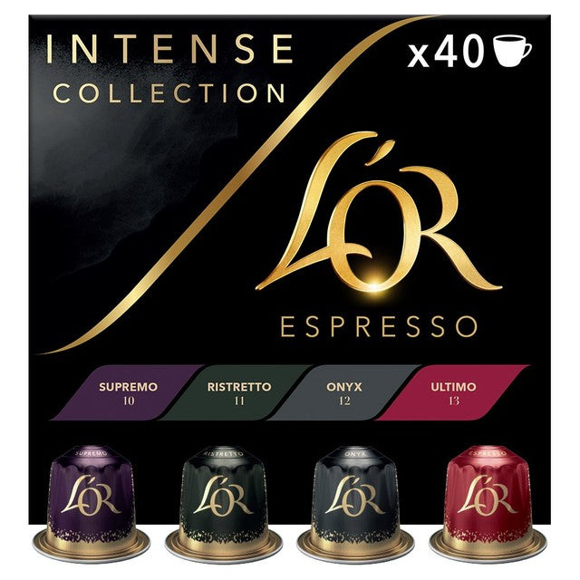 L'OR Intense Assortment coffee capsules 40 pods, UK version