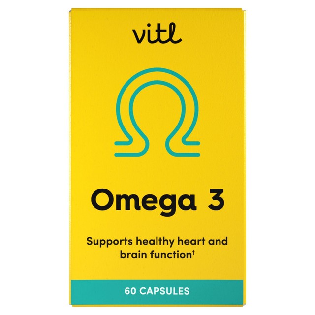 VITL Omega 3 capsules 60 pack (British brand)