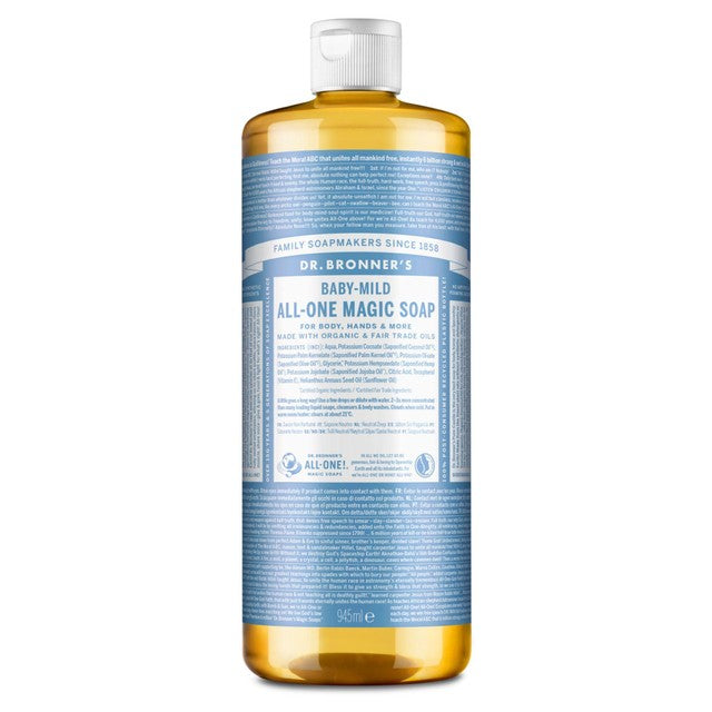 Dr Bronner Baby Mild organic soap 945ml - British product