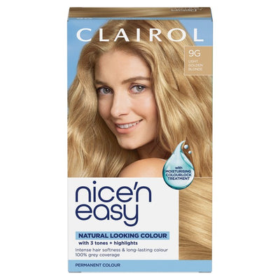 M&S Nice'n Easy Hair Dye 9G Light Golden Blonde Permanent Colour Creme- Buy online at McGrocer