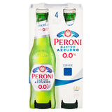 M&S Peroni Nastro Azzurro 0% Alcohol-Free Lager 4 x 330ml Bottles- Buy online at McGrocer