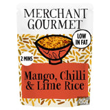 M&S Merchant Gourmet Mango, Chilli & Lime Wholegrain & White Flavoured Microwave Rice 250g- Buy online at McGrocer