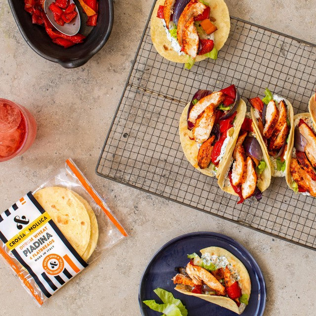 Crosta Mollica Mini Piadina Durum Wheat 100g, imported from Italy