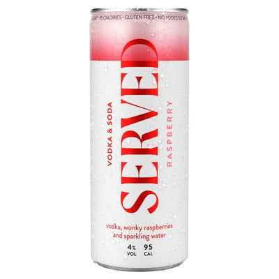 M&S Served Raspberry Hard Seltzer Canned 250ml- Buy online at McGrocer