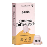 Grind caramel coffee pods 10 pack - British product