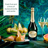 Perrier-Jouët Grand Brut Non-Vintage Champagne half bottle 37.5cl, imported from the UK
