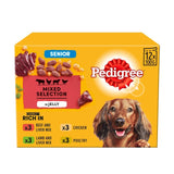 Pedigree wet dog food pouches mixed in jelly variety pack 12 x 100g, imported from the UK