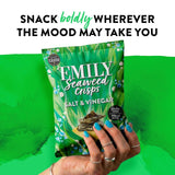 Emily Seaweed Crisps Salt & Vinegar 18g - British product