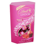 Lindt chocolate truffles Raspberry & Cream box, UK version