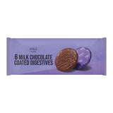 M&S M&S Milk Chocolate Coated Digestive Biscuits 190g- Buy online at McGrocer