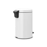 Brabantia white household pedal bin 12L - British product