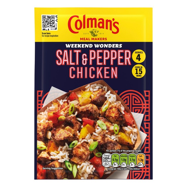 Colman's Salt and Pepper Chicken meal maker 23g - British product