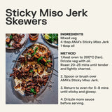 Ama's sticky miso jerk sauce in a jar (British brand)