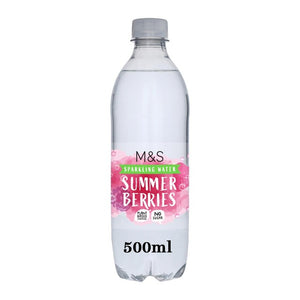 Sparkling Summer Berries Flavoured Water with Sweetener 500ml