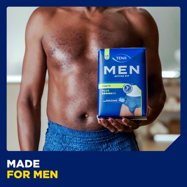 TENA Men Active Fit Incontinence Pants Plus Small Medium (British brand)