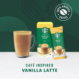 Starbucks vanilla latte coffee sachets 5 pack (British brand)