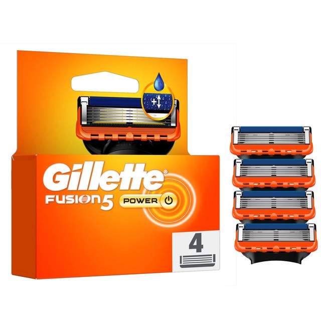 Gillette Fusion5 Power razor blades - British product