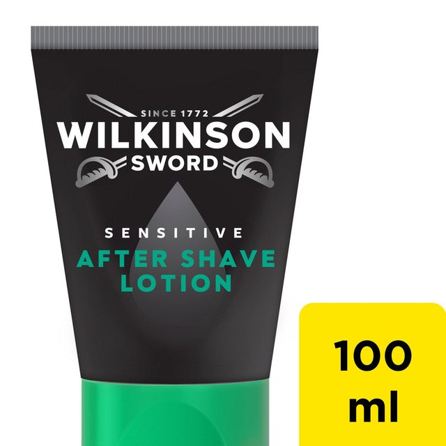 Wilkinson Sword sensitive aftershave lotion 100ml (British brand)