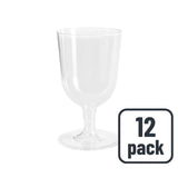 M&S Duni Transparent Plastic Wine Glasses 150ml- Buy online at McGrocer