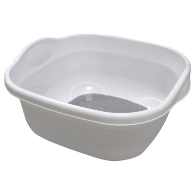 M&S Addis Premium Soft Touch Washing Up Bowl White / Grey Kitchen Sink Bowl- Buy online at McGrocer