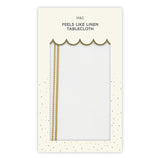 M&S white and gold tablecloth 120mm x 180mm, imported from the UK