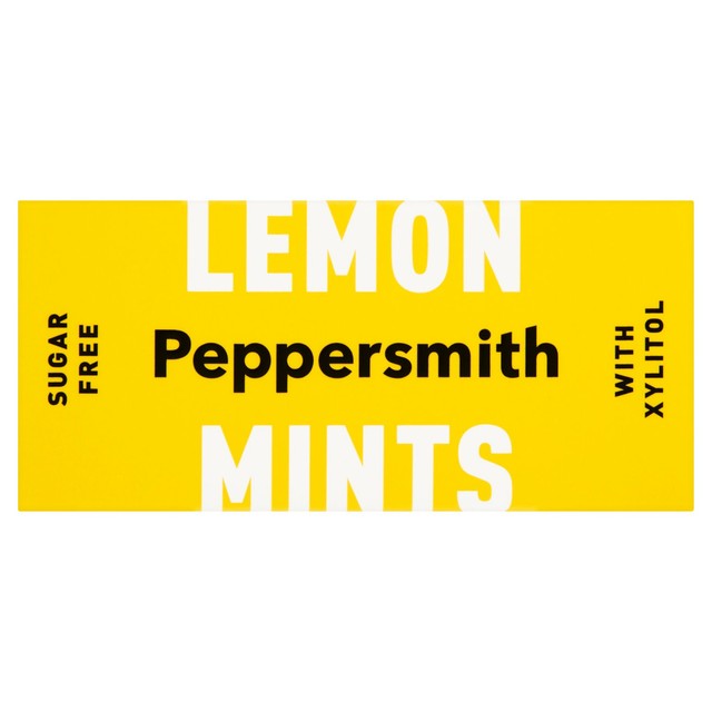 Peppersmith sugar free lemon dental mints 15g, imported from the UK