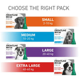 Frontline flea treatment for large dogs 20-40kg - British product