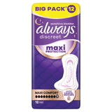 Always Discreet Maxi Comfort incontinence pads 12 count, UK version