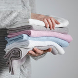 Bloomsbury Mill organic cellular blankets white 2 pack - British product