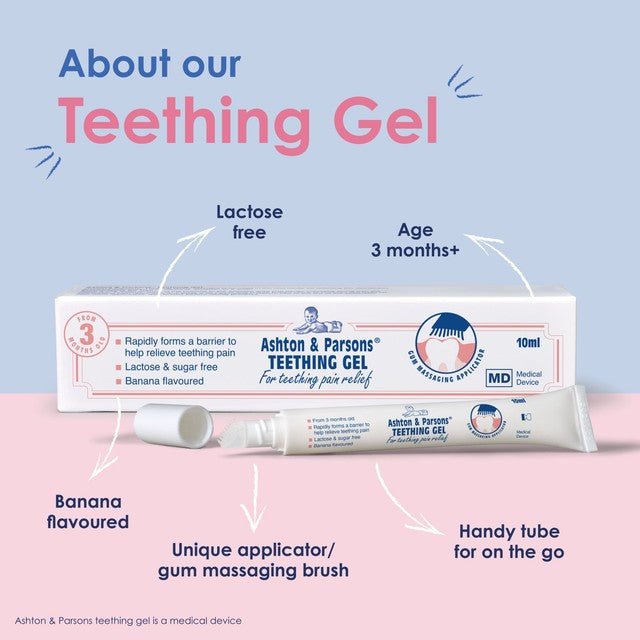 Ashton & Parsons teething gel banana flavour, imported from the UK