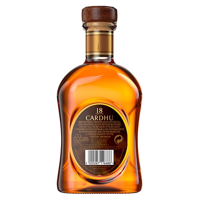 Cardhu 18 Year Old single malt whisky 70cl - British product
