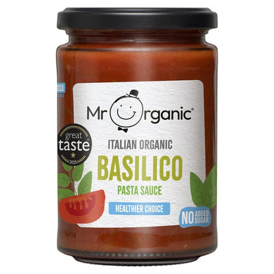 M&S Mr Organic Basilico Pasta Sauce 350g- Buy online at McGrocer