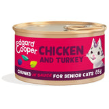 M&S Edgard & Cooper Cat Chunks in Sauce Senior Chicken & Turkey Wet Cat Food 85g- Buy online at McGrocer