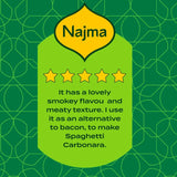 Najma smoked turkey rashers 130g, imported from the UK