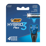 M&S BIC Hybrid 3 Razor Blades Men's Shaver Refill Cartridges 4-Pack- Buy online at McGrocer