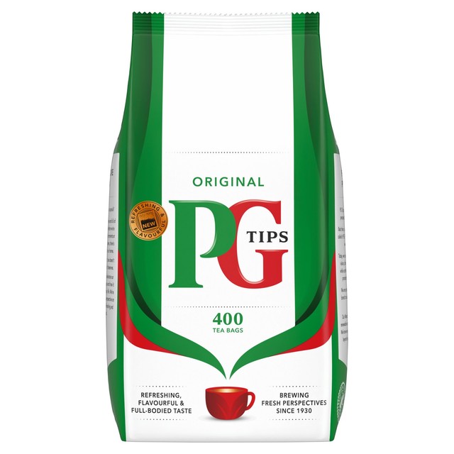 PG Tips black tea biodegradable tea bags 400 pack, imported from the UK