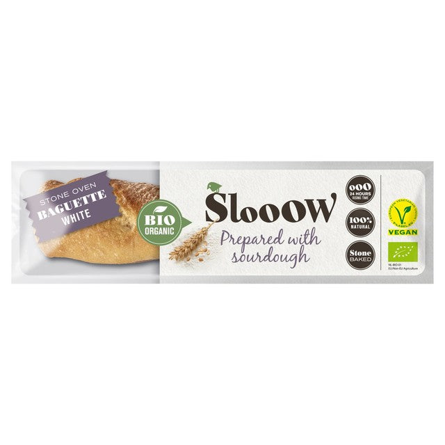 SlooOw White Part Baked Baguette 250g (British brand)