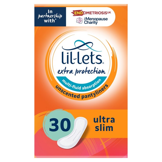 Lil-Lets Unscented Pantyliners 30 pack, UK version
