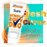 Sure fresh citrus deodorant cream 75ml (British brand)