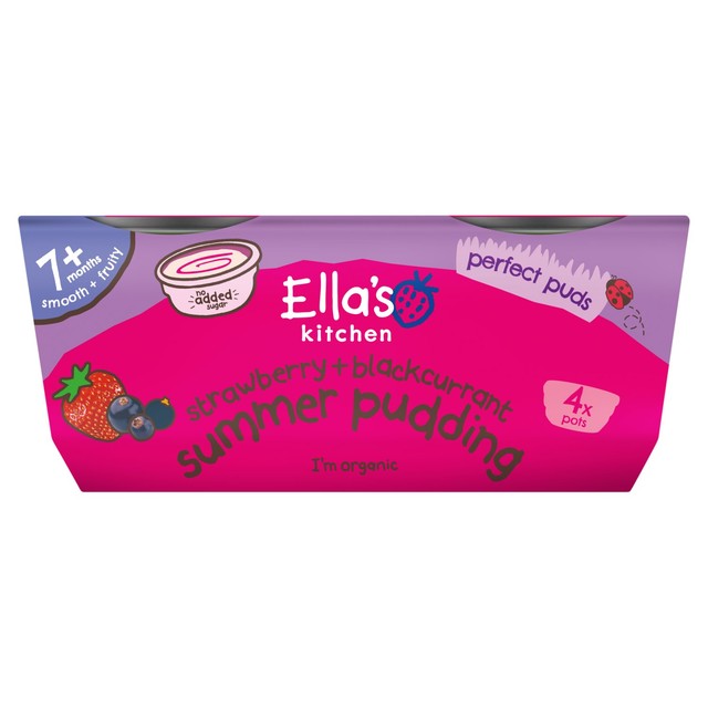 Ella's Kitchen Organic Summer Pudding Baby Dessert Pot Multipack 320g - British product