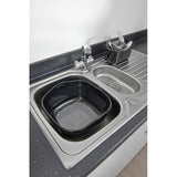 Addis Washing Up Bowl Black Grey 8.5 Litre - British product