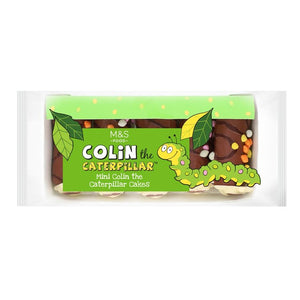 M&S Mini Colin The Caterpillar Chocolate Sponge Rolls 5 Pack