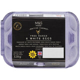 M&S Collection Free Range White Mixed Size Eggs 6 Pack