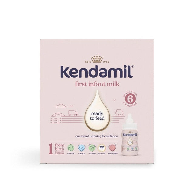 Kendamil Stage 1 First Infant Milk 6 x 70ml, UK version