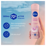 Nivea anti-perspirant deodorant spray Pearl & Beauty 150ml, imported from the UK