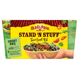 Soft Shell Taco Kit with Smoky BBQ Seasoning and Tomato Salsa 350g