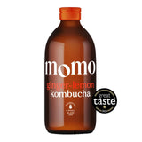 M&S MOMO Kombucha Organic Ginger-Lemon Kombucha Drink 330ml- Buy online at McGrocer